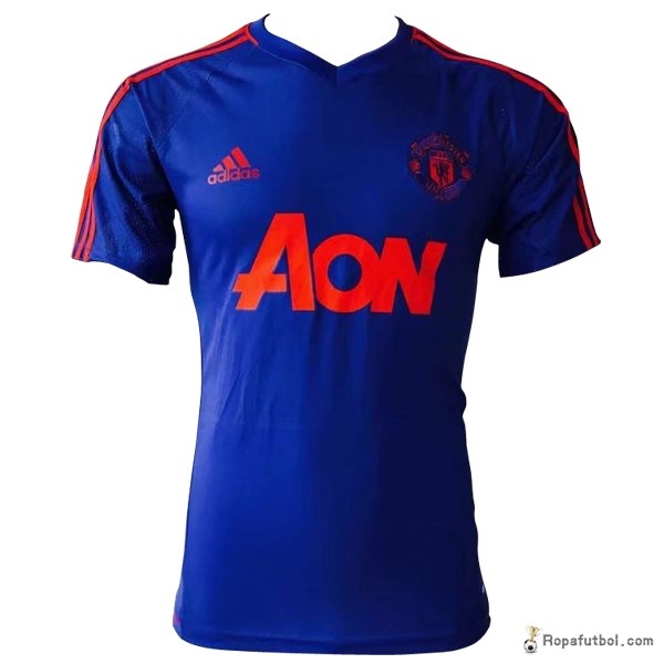 Camiseta Entrenamiento Manchester United 2017/18 Azul